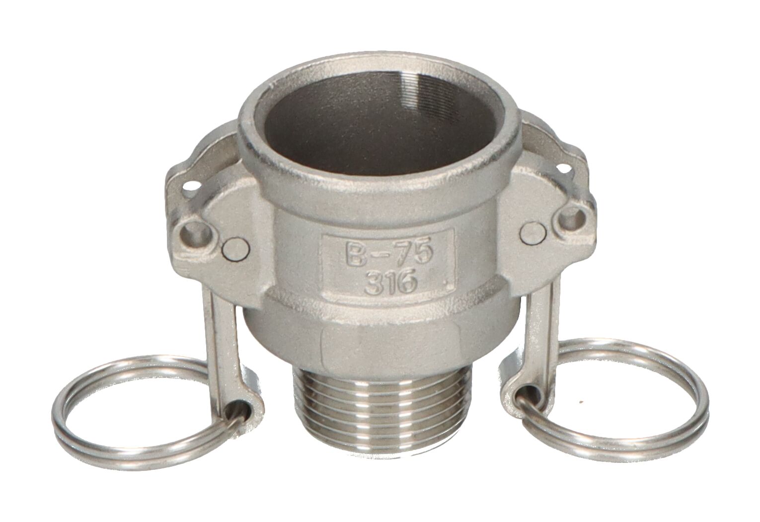 MCC coupling Camlock coupler B 3/4" BSPT male SS 316