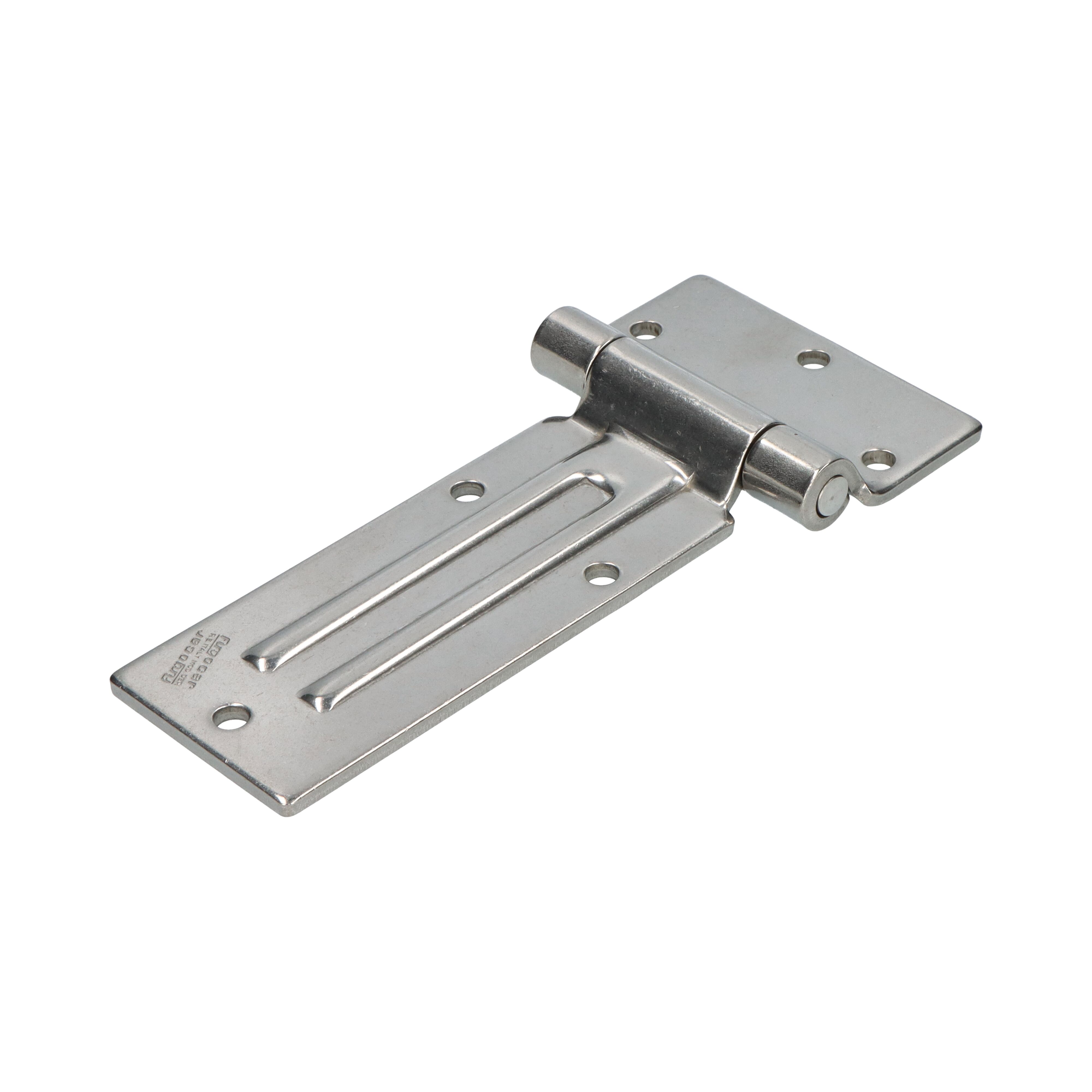 Pommier zijdeurscharnier vlak 165 mm - RVS
