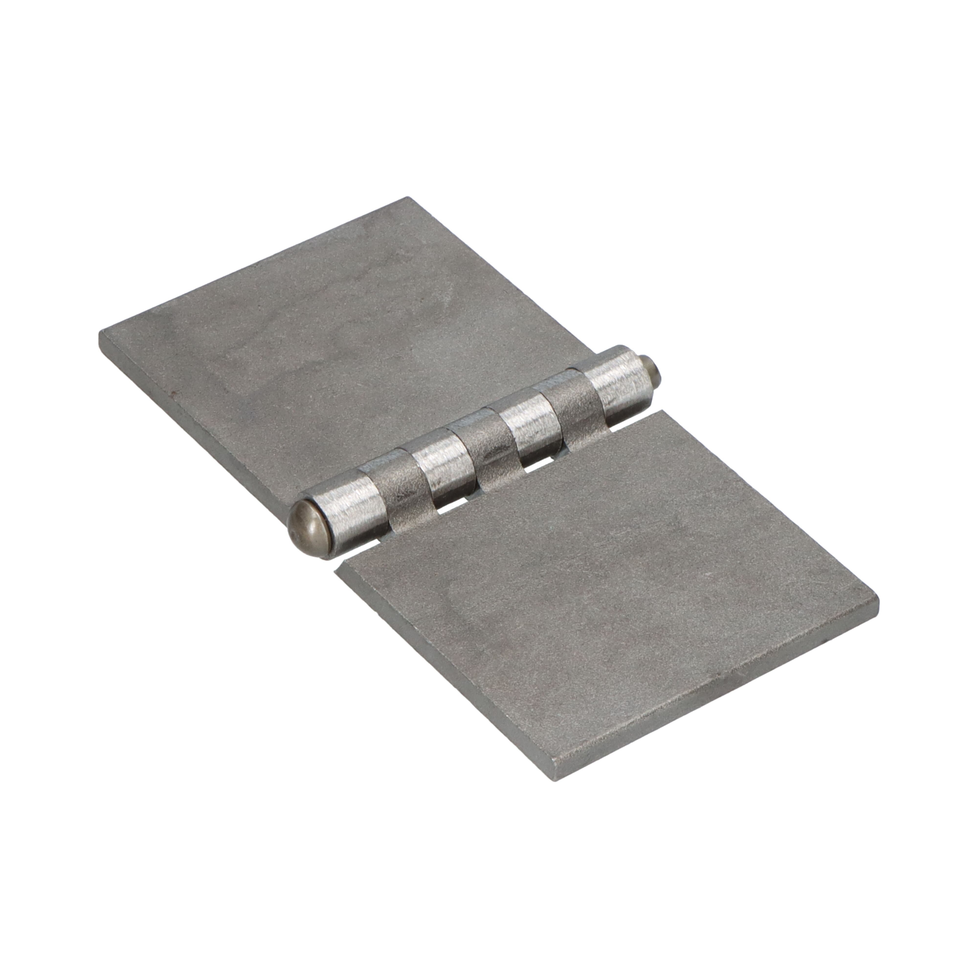 Rhiwa Quality portierscharnier 80 x 80 x 6 mm (BxLxD) - pen Ø 8 mm - blank staal