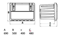 LAGO toolbox Mother Trucker - 690 x 500 x 400 mm (WxHxD) - plastic