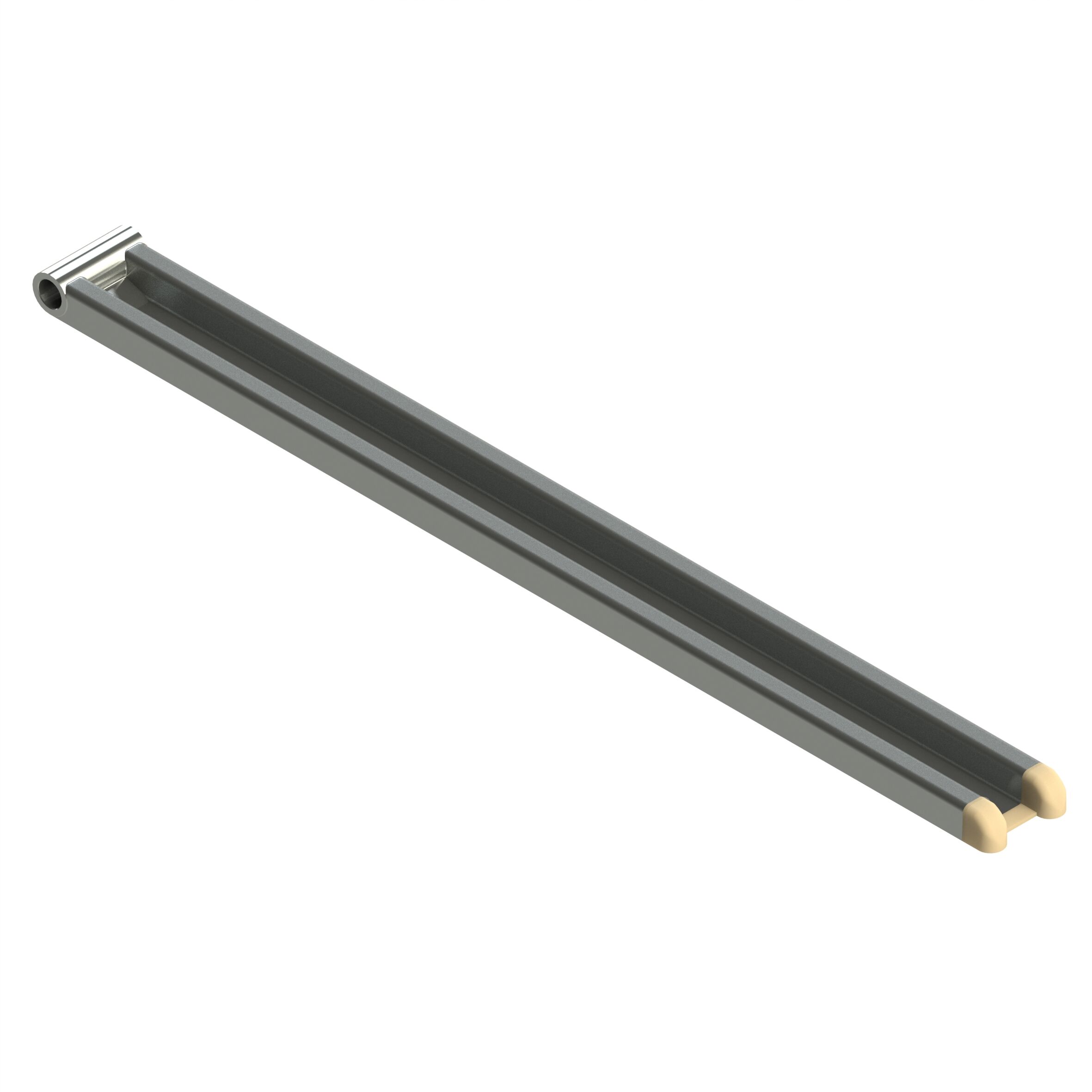 Rhiwa Quality M-profile hinge 640 mm - including end cap - zinc-plated