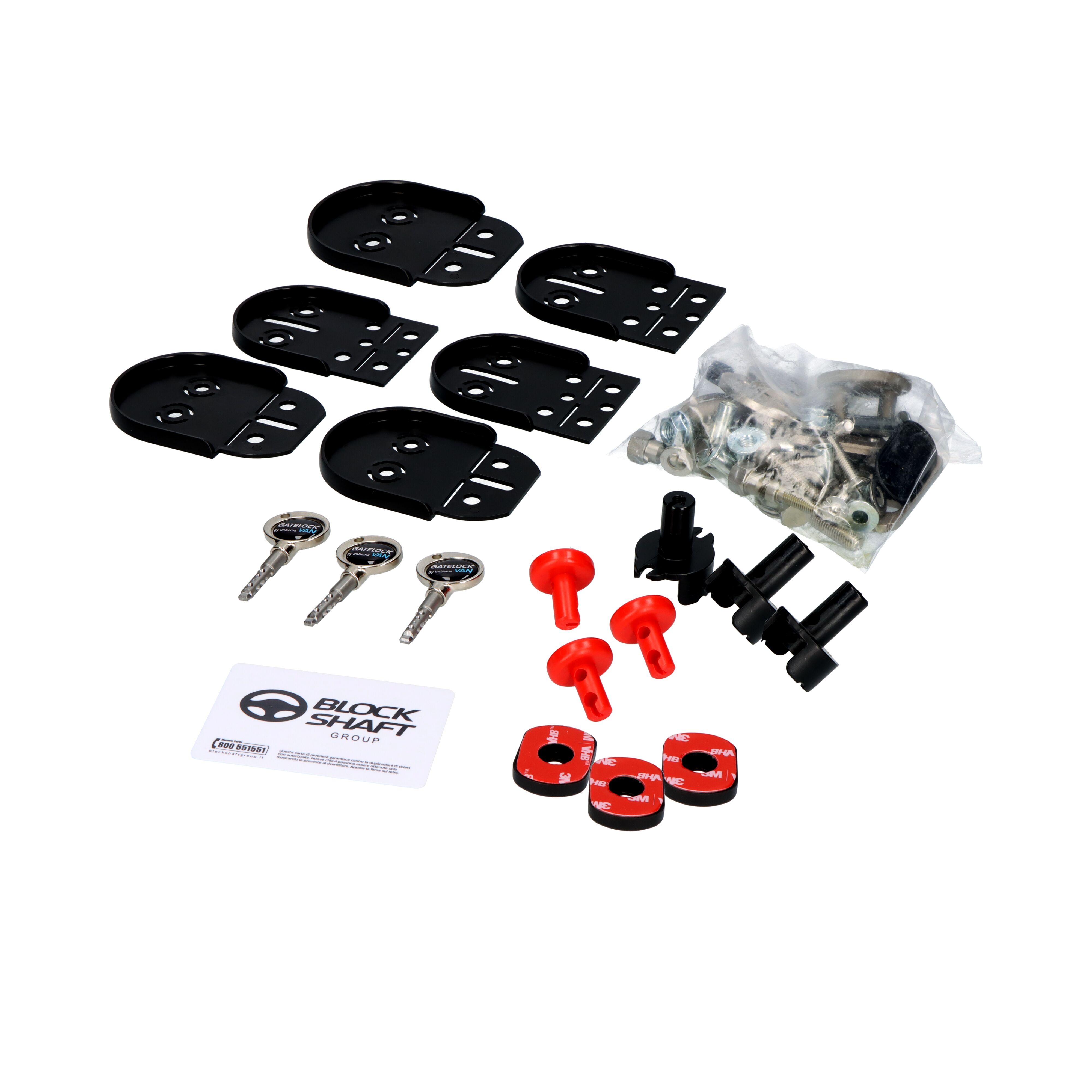 GATELOCK Van Medium Plus - slam/deadlock - set of 3 locks