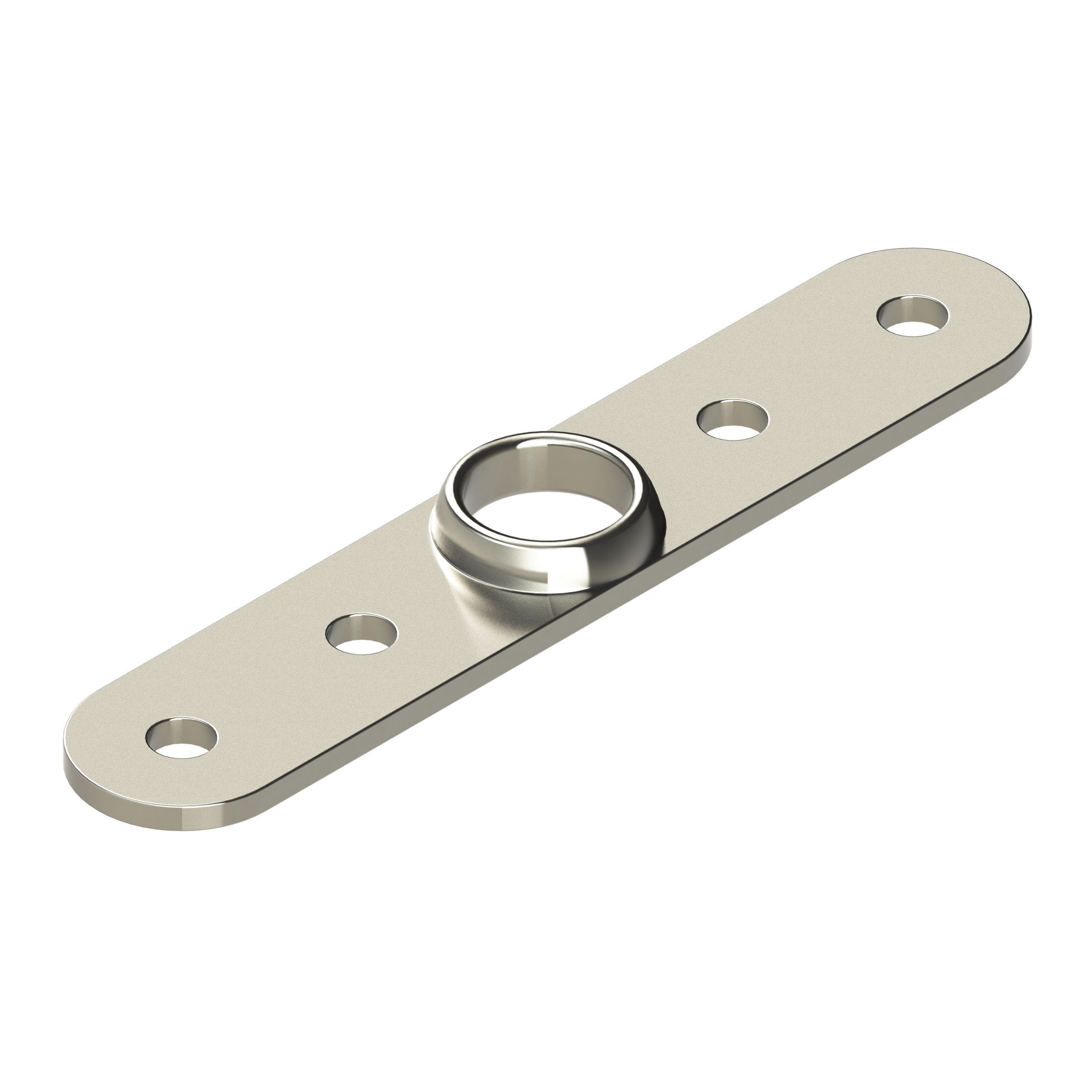 Pommier stanggeleider - voor inbouwsluiting Ø 16 mm - RVS