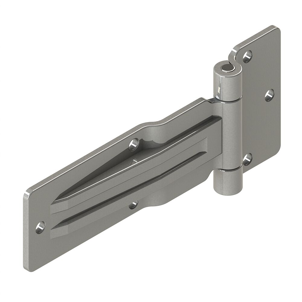 Pommier charnière de porte latérale décalée 184 mm - Acier inoxydable