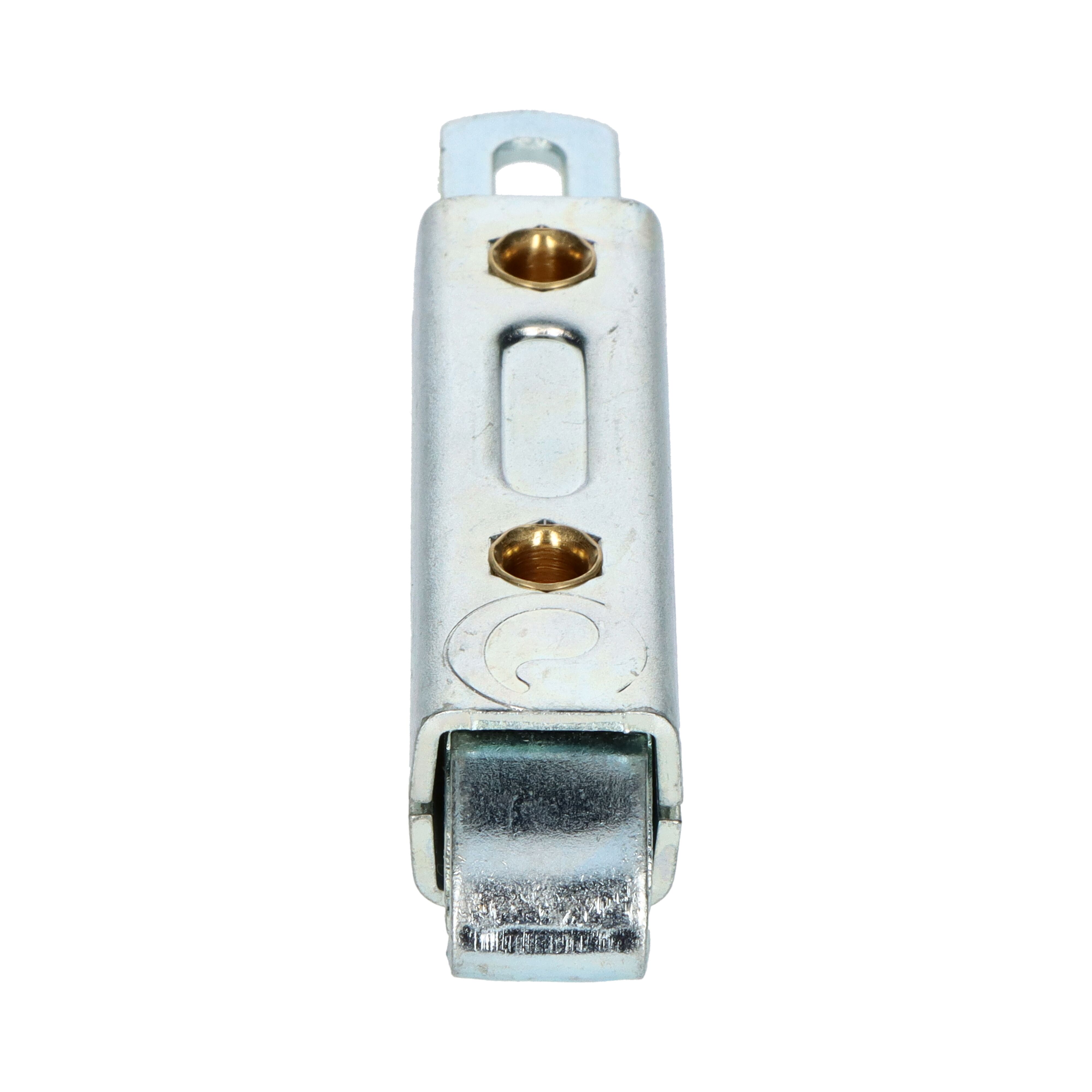 Pommier spring latch - without flange - for espagnolette lock - zinc-plated