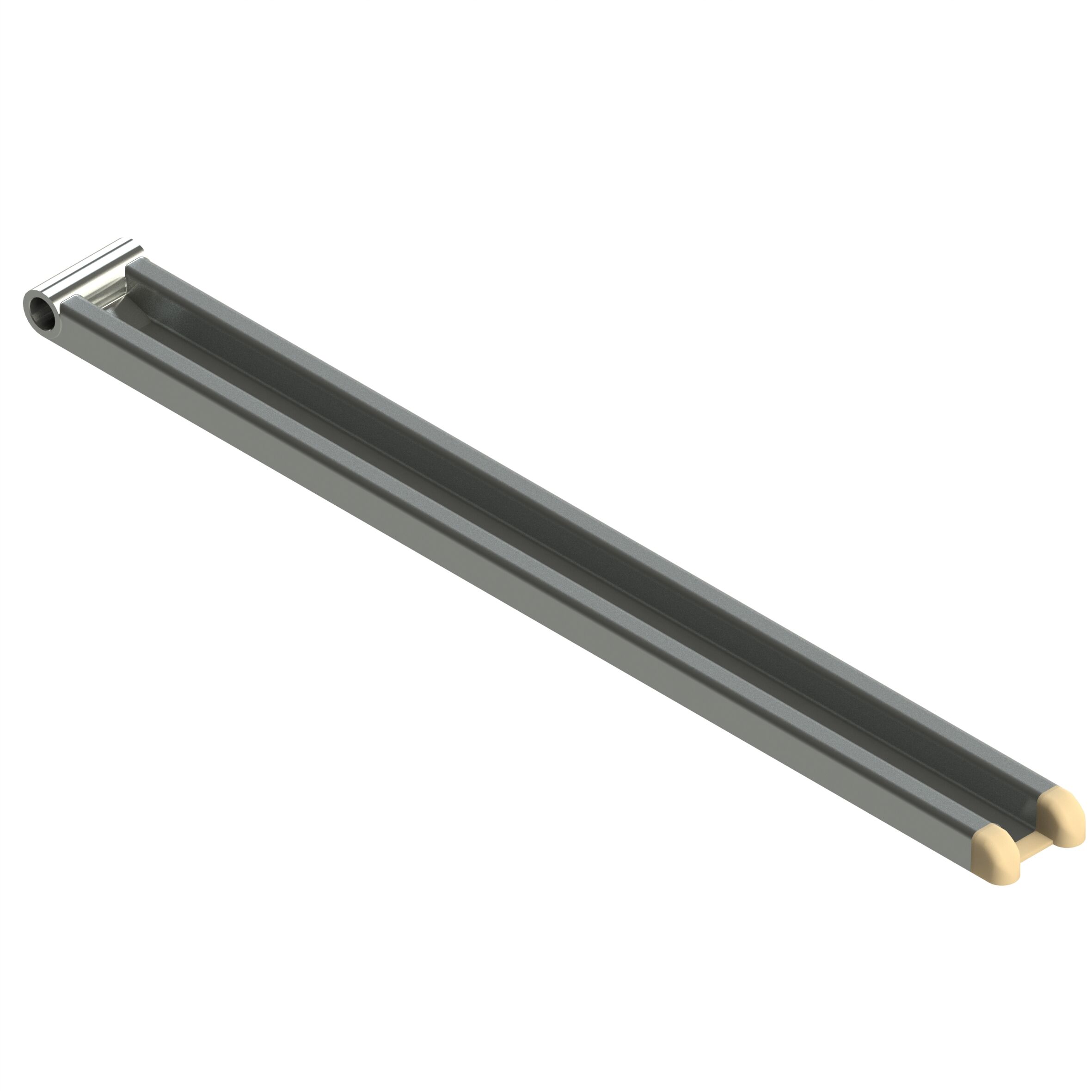 Rhiwa Quality M-profile hinge 590 mm - including end cap - zinc-plated