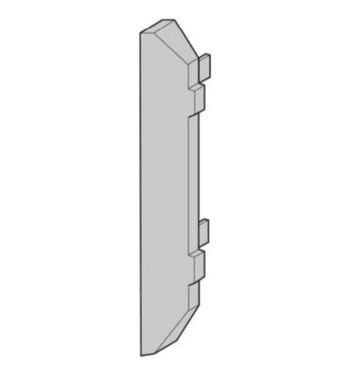 Pommier end cap 90 mm - for guard frame - plastic