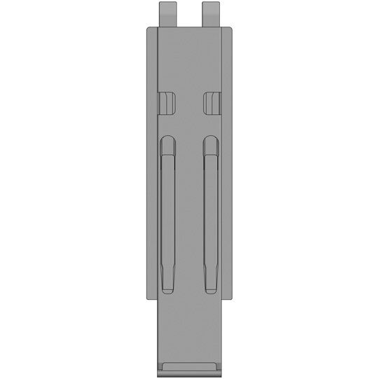 Kinnegrip K20 centre pillar - 500 mm - with locator - anodised aluminum