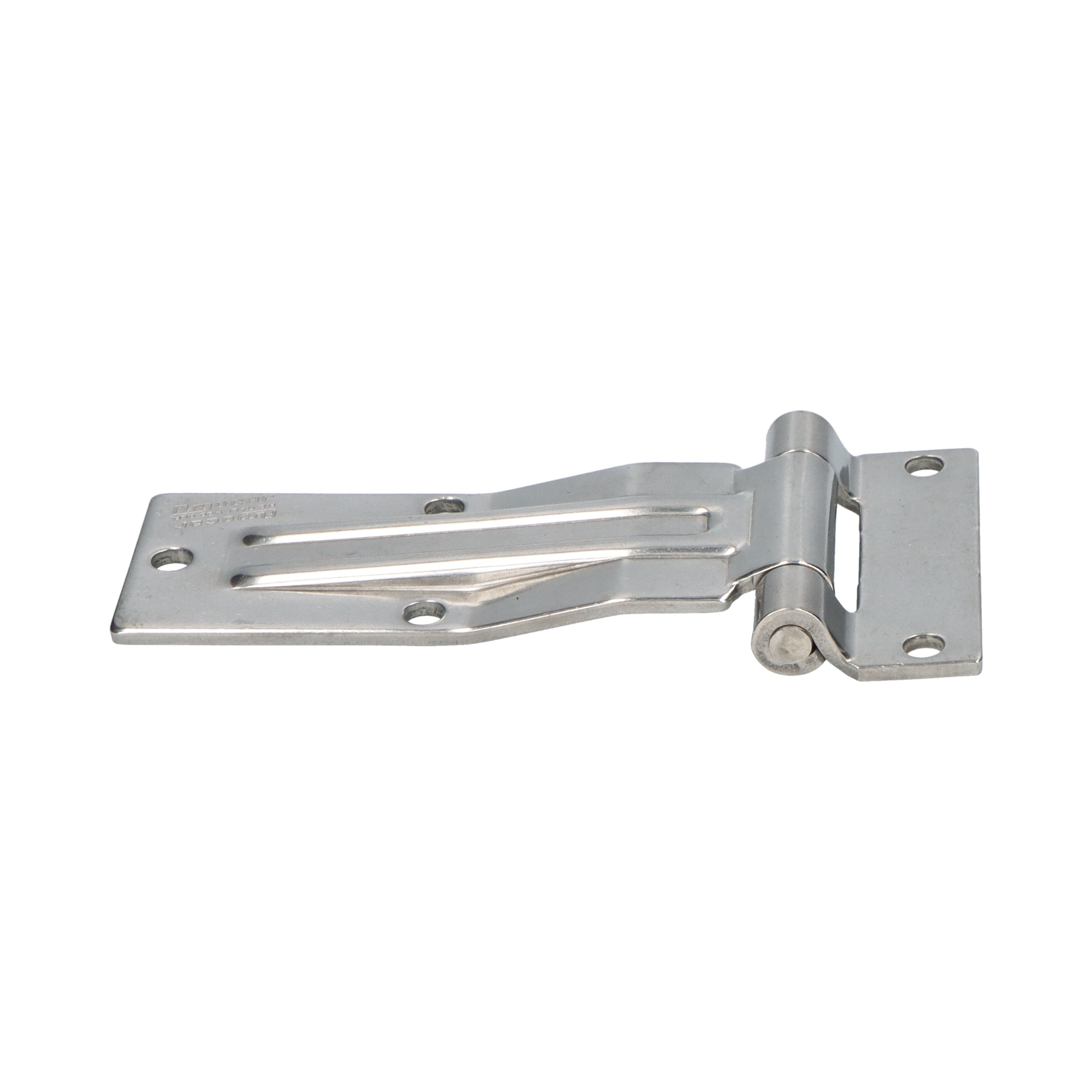 Pommier side door hinge with offset 140 mm - stainless steel
