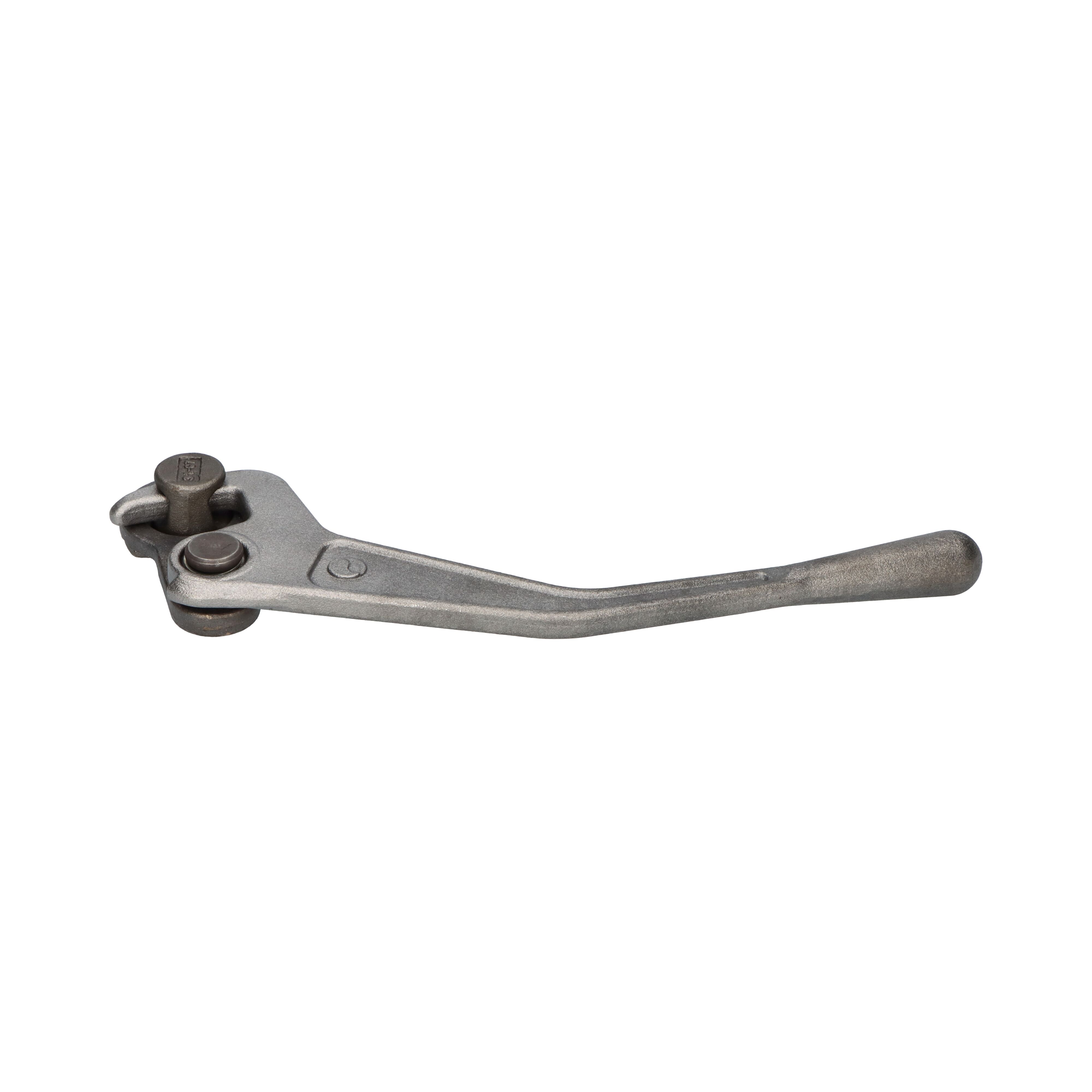 Pommier dropside locking gear - right - incl. keeper - heavy-duty model - plain steel