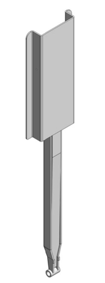 Kinnegrip K20 kinnetop verlengstuk met top profiel - voor 800 tot 1200 mm rong - staal