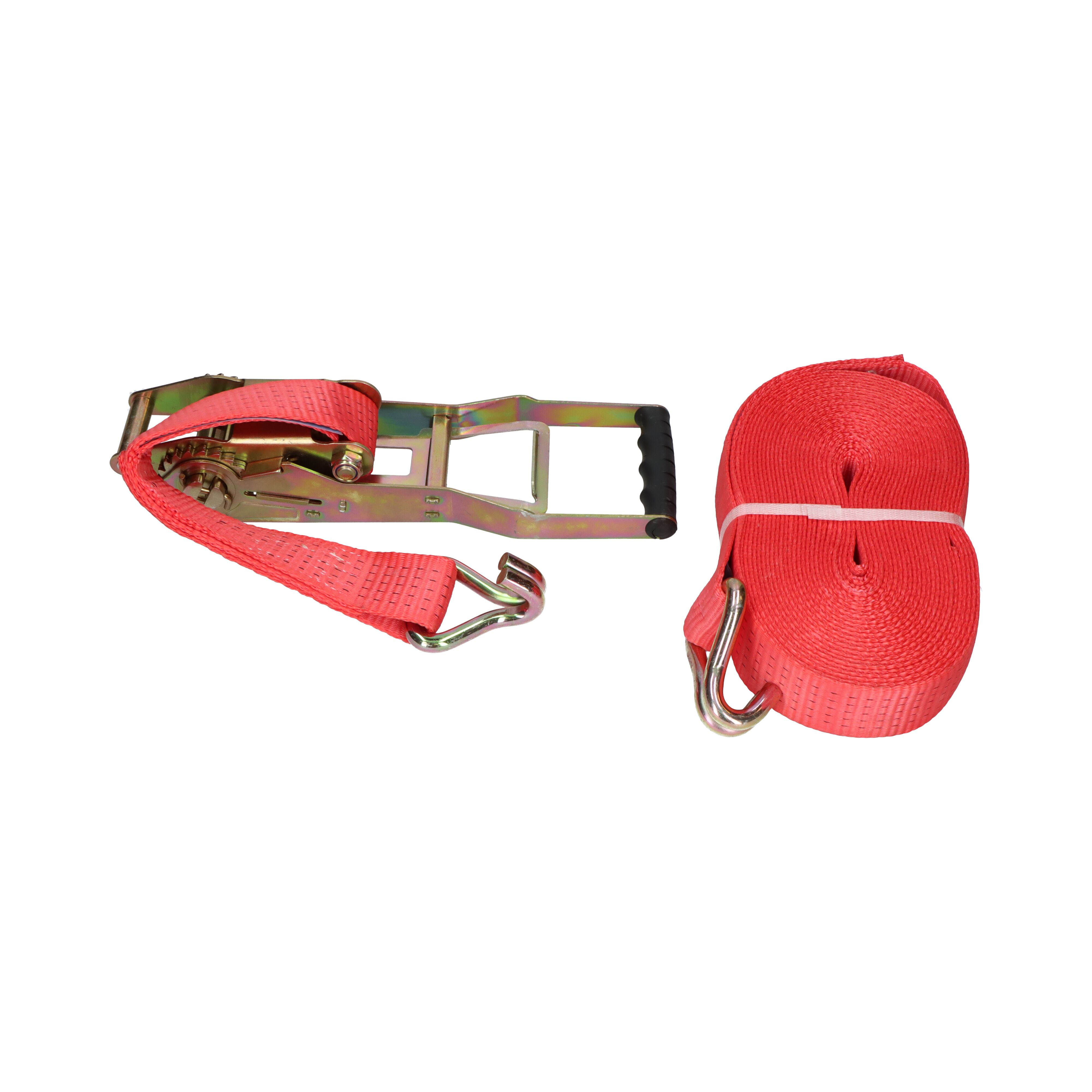 Rhiwa Quality sjorband 50 mm - met ratelsluiting en dubbele punthaak - 12000 mm