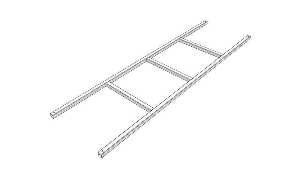 Edscha top frame - 2500-2600mm - for Edscha sliding bow roof