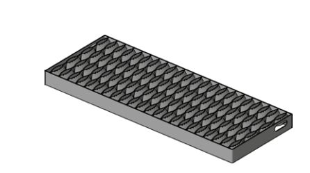 PWP traptrede los - 750 x 240 mm (LxB) - voor aluminium uittrekbare trap
