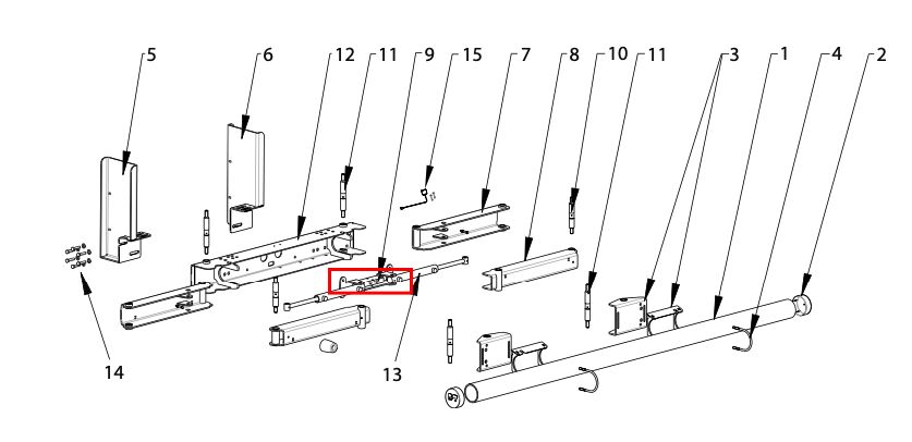 Pommier cylinder - for XPAND bumper - R58-02