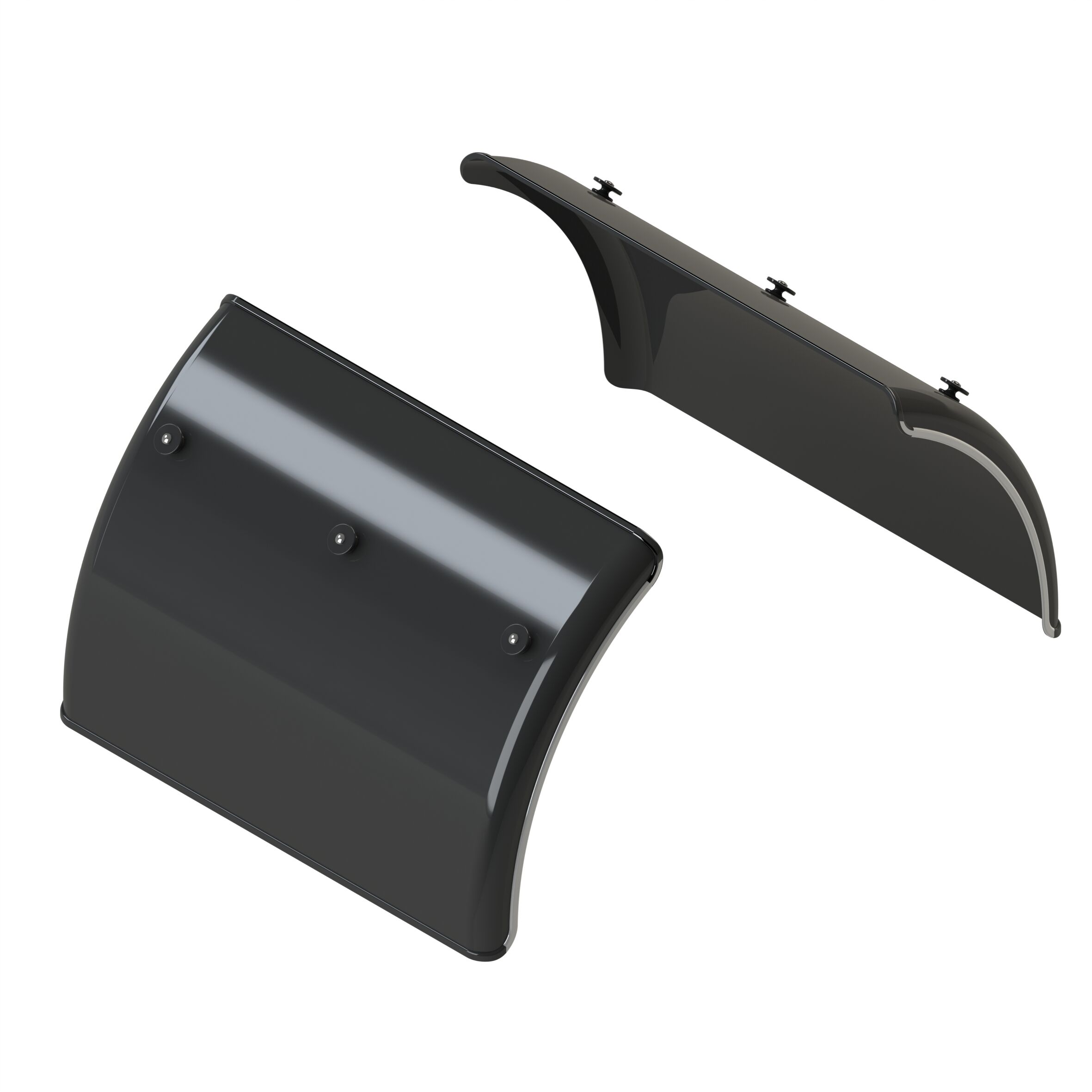 Parlok spatschild set - 650 x 580 mm (BxL) - HDPE - voor 3 delig scherm