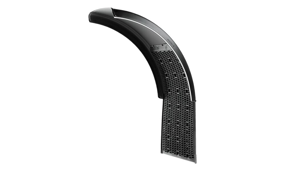 Parlok spatschild Supra anti-spray - 405 x 1050 x 635 mm (BxLxR) - HDPE
