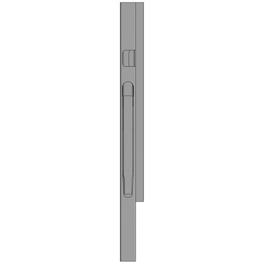 Kinnegrip K20 voorrong - 500 mm - links - geanodiseerd aluminium