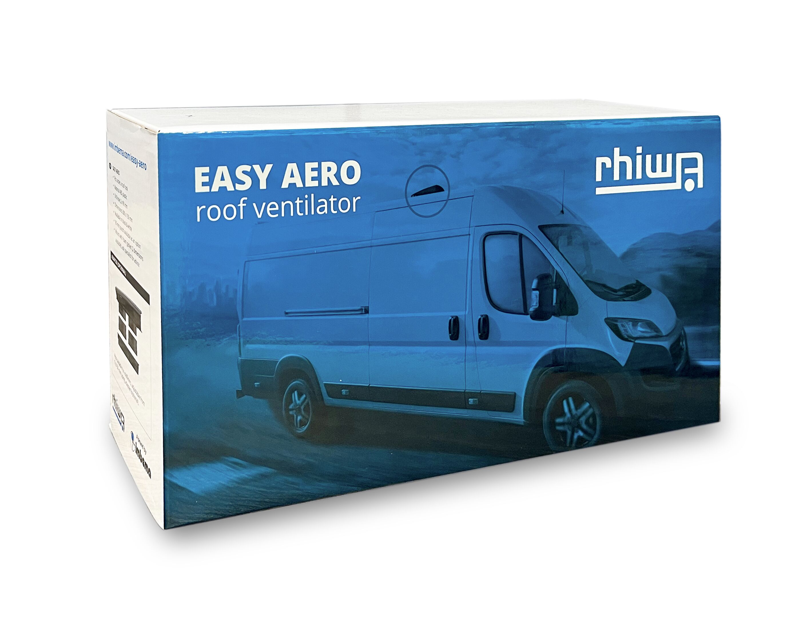 Rhiwa Easy Aero van roof fan - black