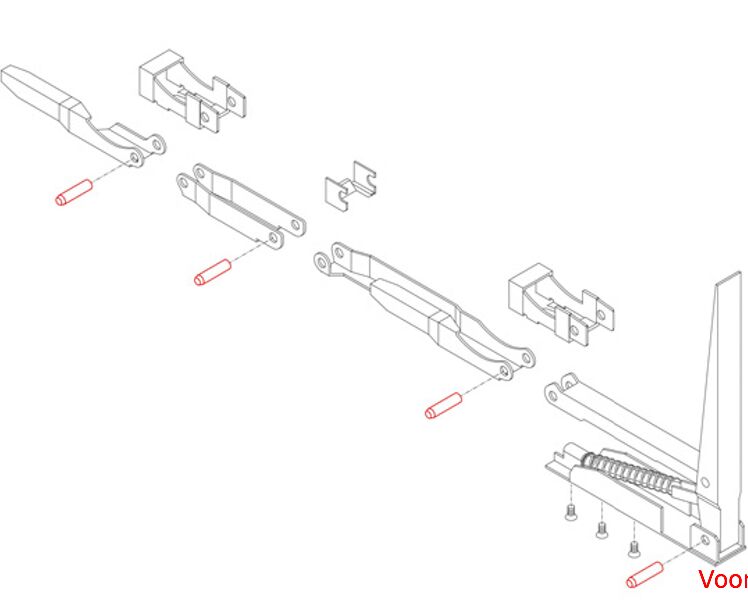 Kinnegrip K20 kerfstift Ø 8 mm - lengte 32 mm - voor sluiting K20 rong