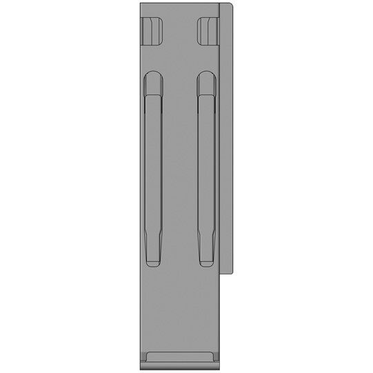 Kinnegrip support arrière K20 - 400 mm - à droite - avec fermeture - KTL