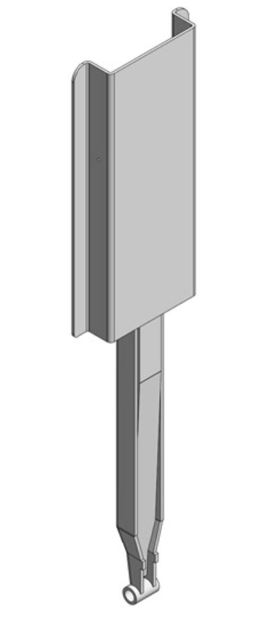 Kinnegrip K20 kinnetop verlengstuk met top profiel - voor 600 mm rong - staal
