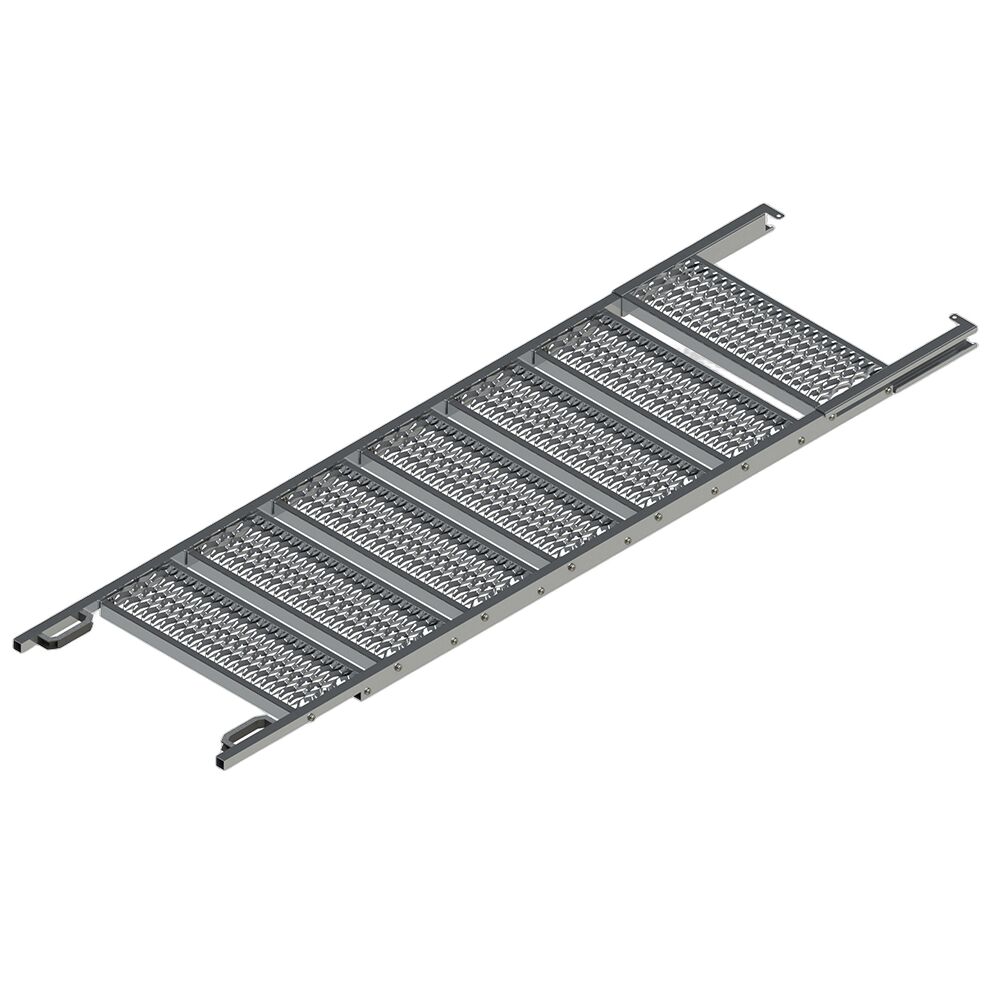 PWP pull out ladder - 7 steps - 2462 x 825 mm (LxW) - aluminum