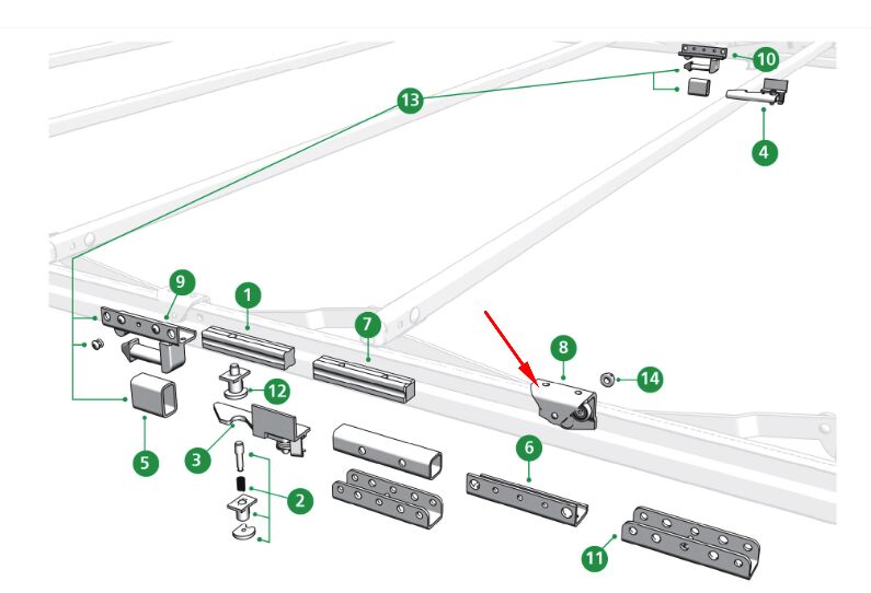 Edscha chariot - pour Edscha VP Profi I