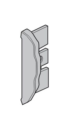 Pommier raccord d'extrémité 40 mm - pour cadre de garde - aluminium