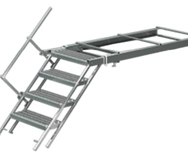 Takler escalier escamotable - 4 marches - 1615 x 757 mm (L xl) - avec courante principale (gauche)