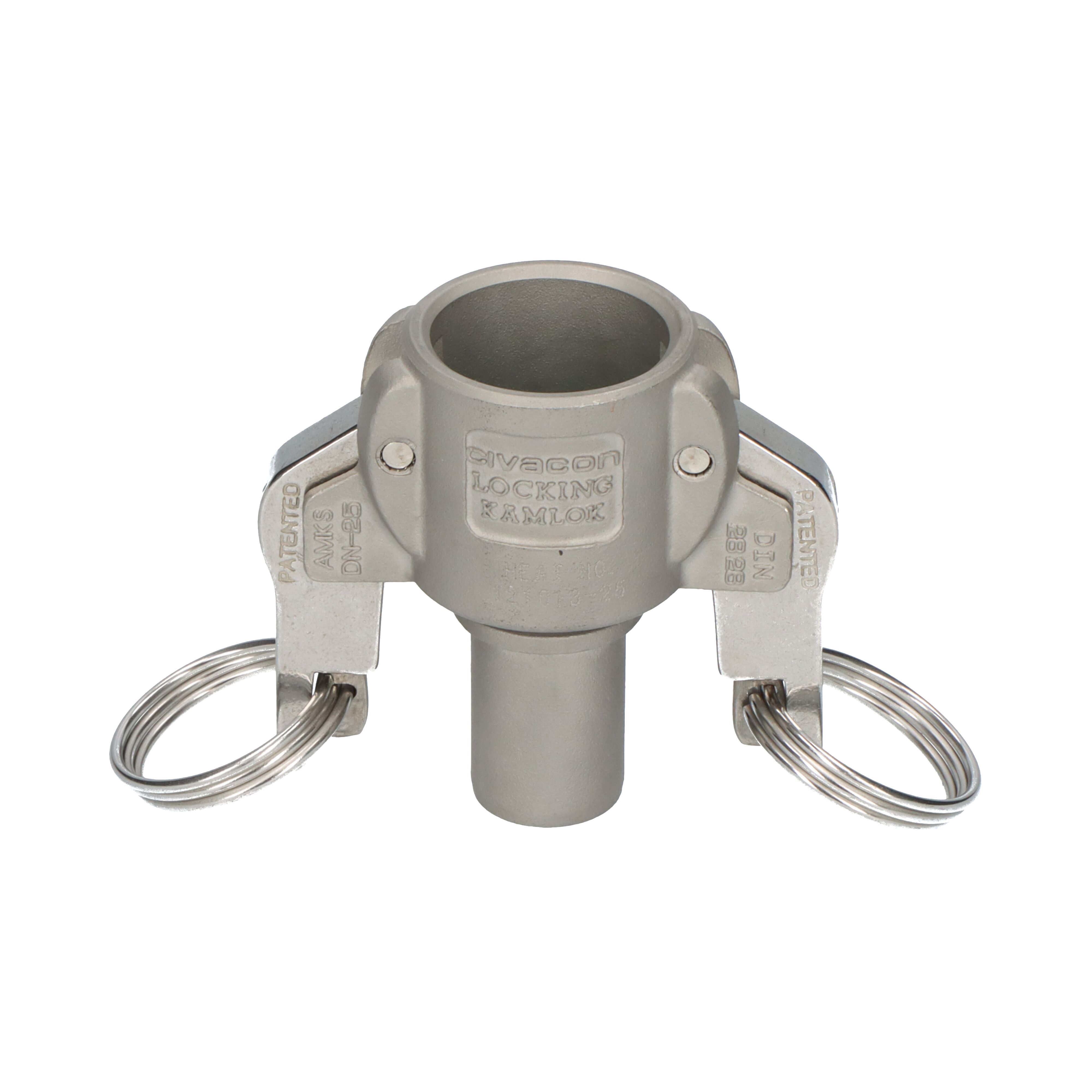 OPW koppeling Autolok coupler C 1,1/4" gladde slangtule met borgrand