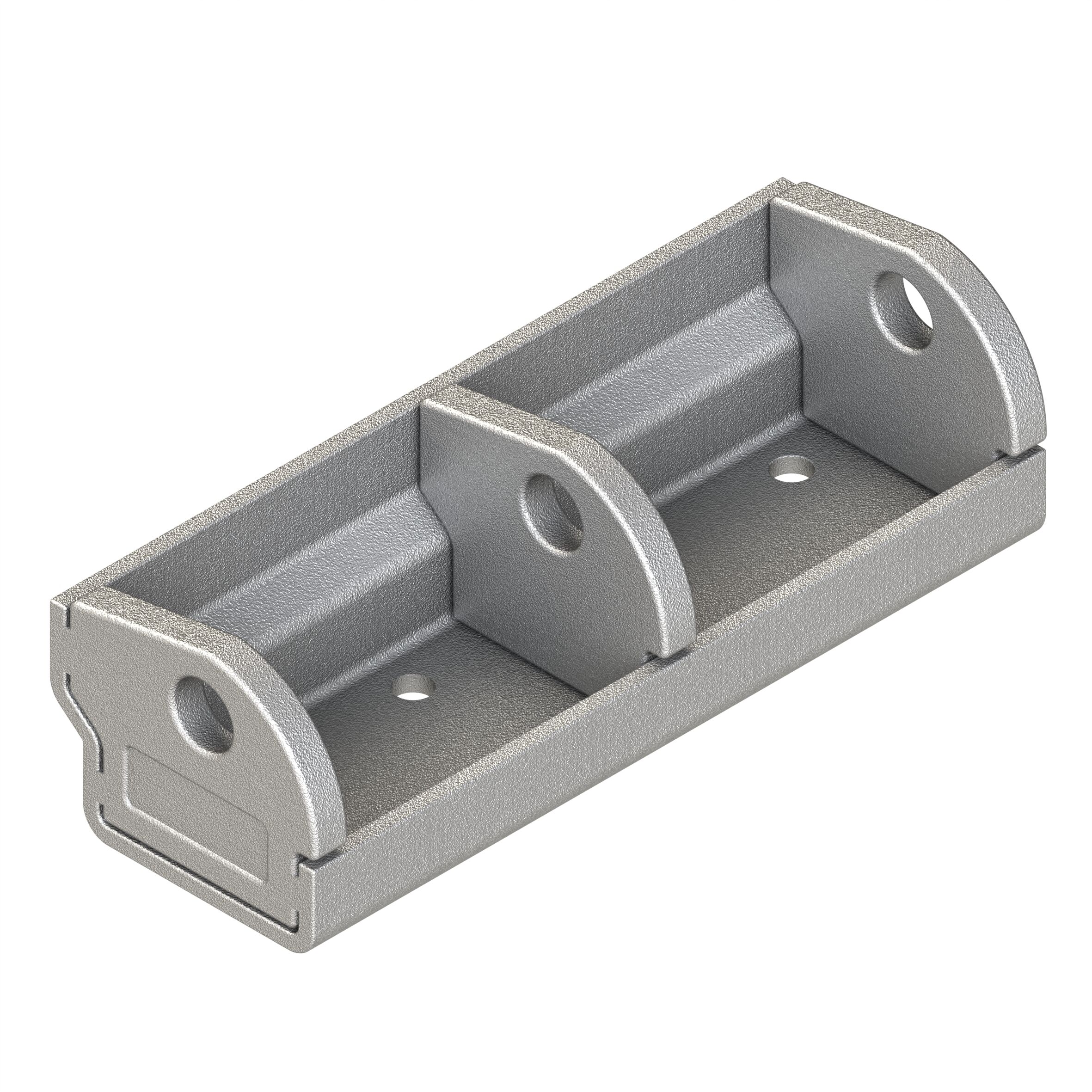 Pommier but-roll huis - voor 2 rollen van 130 mm - horizontaal