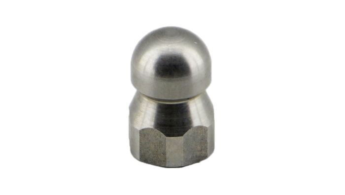 Ehrle pulling nozzle 150 - 3/8” - 3-way - for sewer high pressure hose - stainless steel