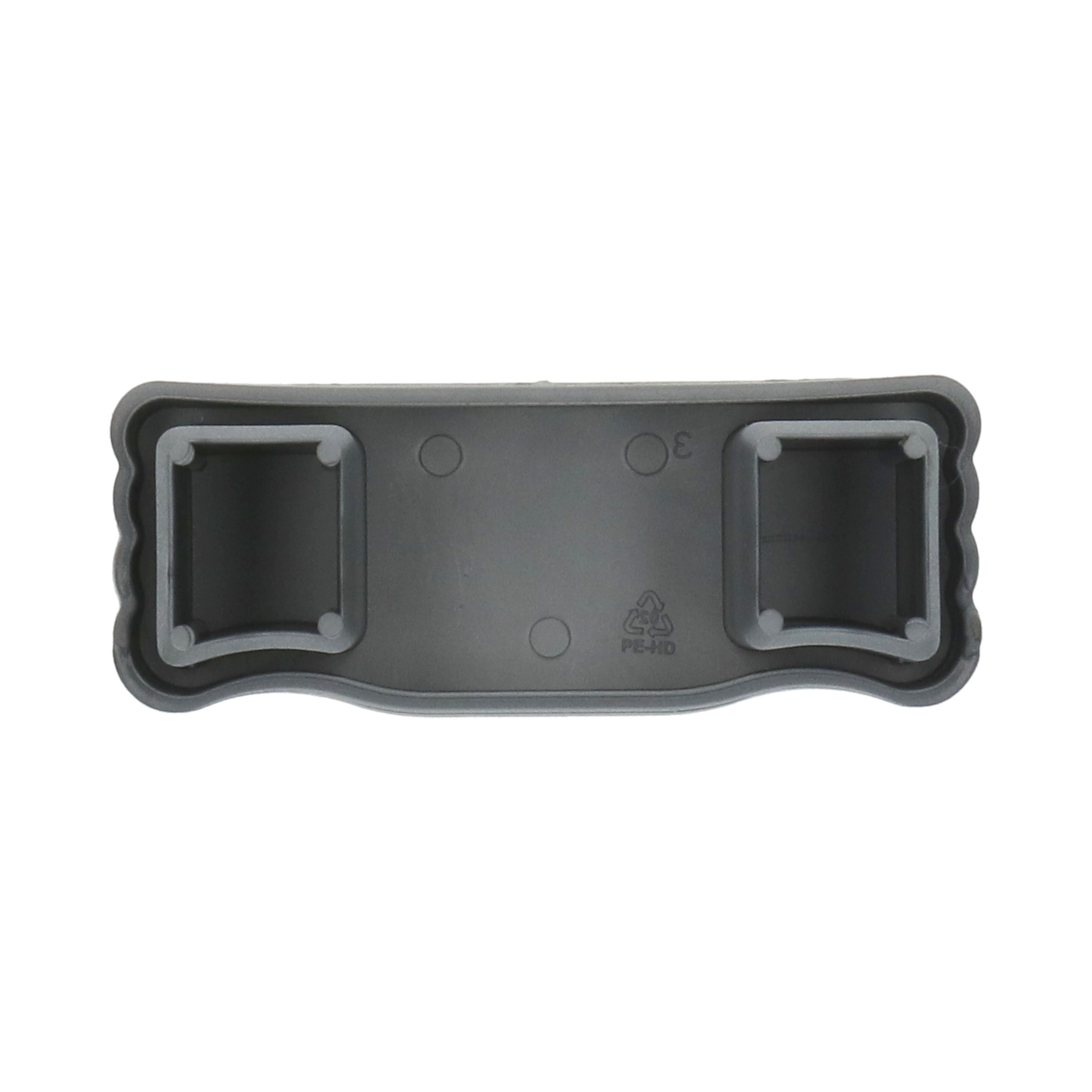 Takler end cap - for side protection board 100 x 35 mm - grey plastic
