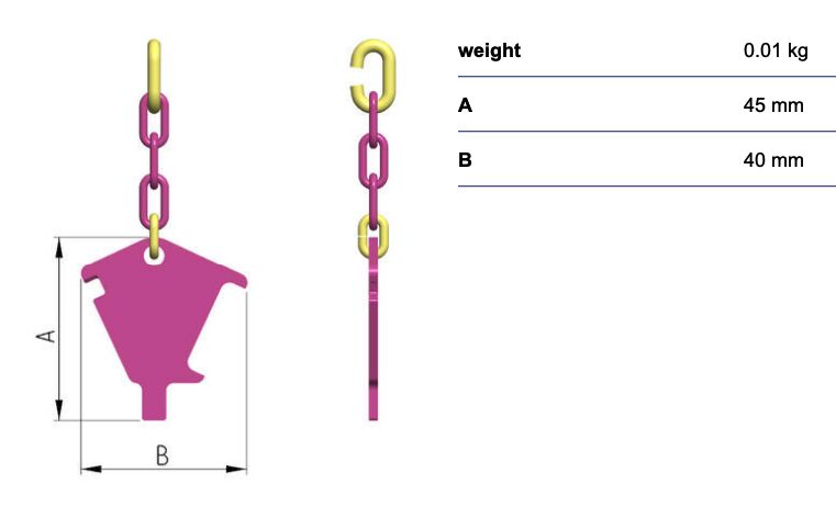 RUD VIP-Identification tag VKZA-4 - for lifting chain