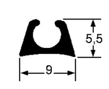 Pommier rand profiel - voor montageprofiel 1834311 / 1834313 - 100 meter