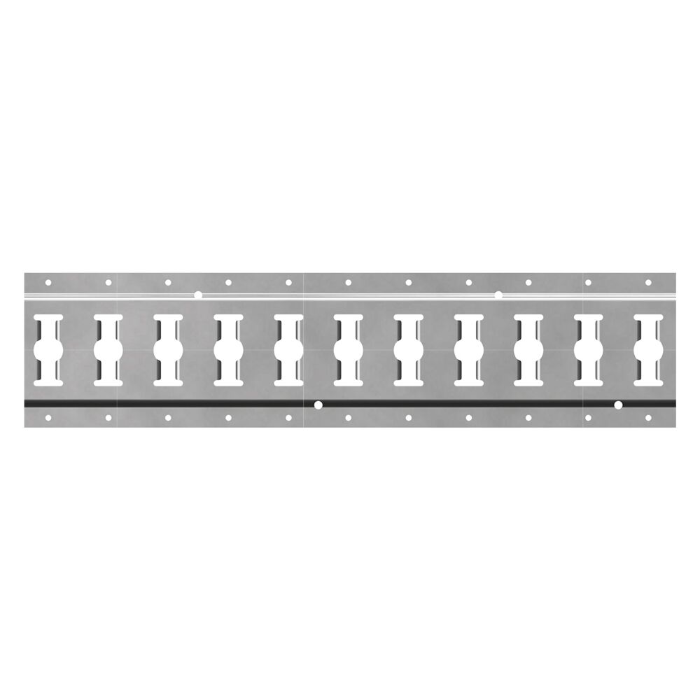 Rhiwa Quality combi ankerrail - gat Ø 25 mm - 6096 mm - verzinkt