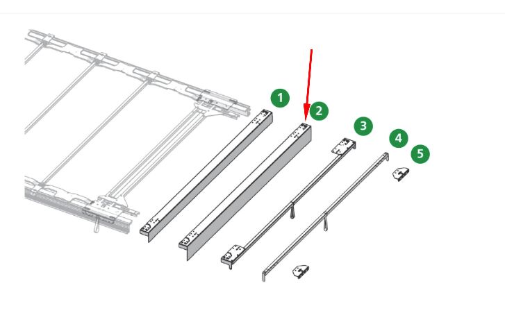 Edscha gantry beam 190 mm - for Edscha CS Hybrid en ECO II