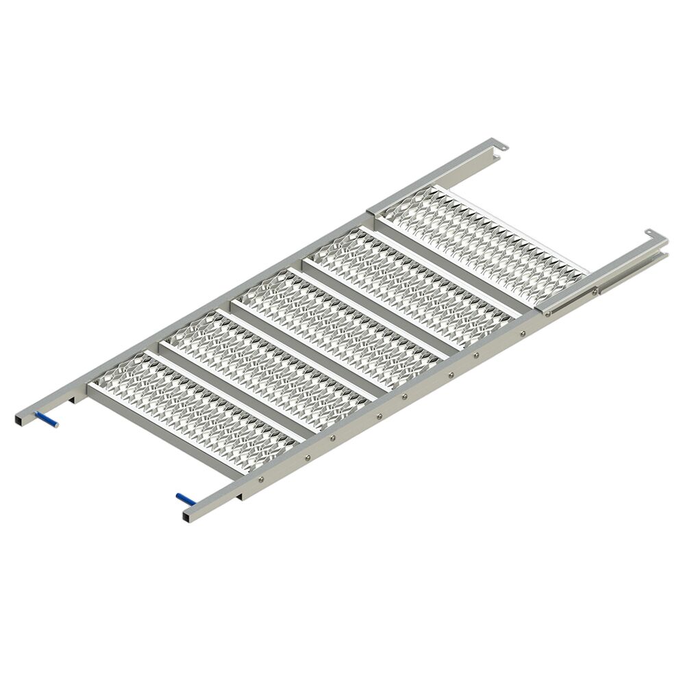 PWP pull out ladder - 5 steps - 1900 x 705 mm (LxW) - HDG