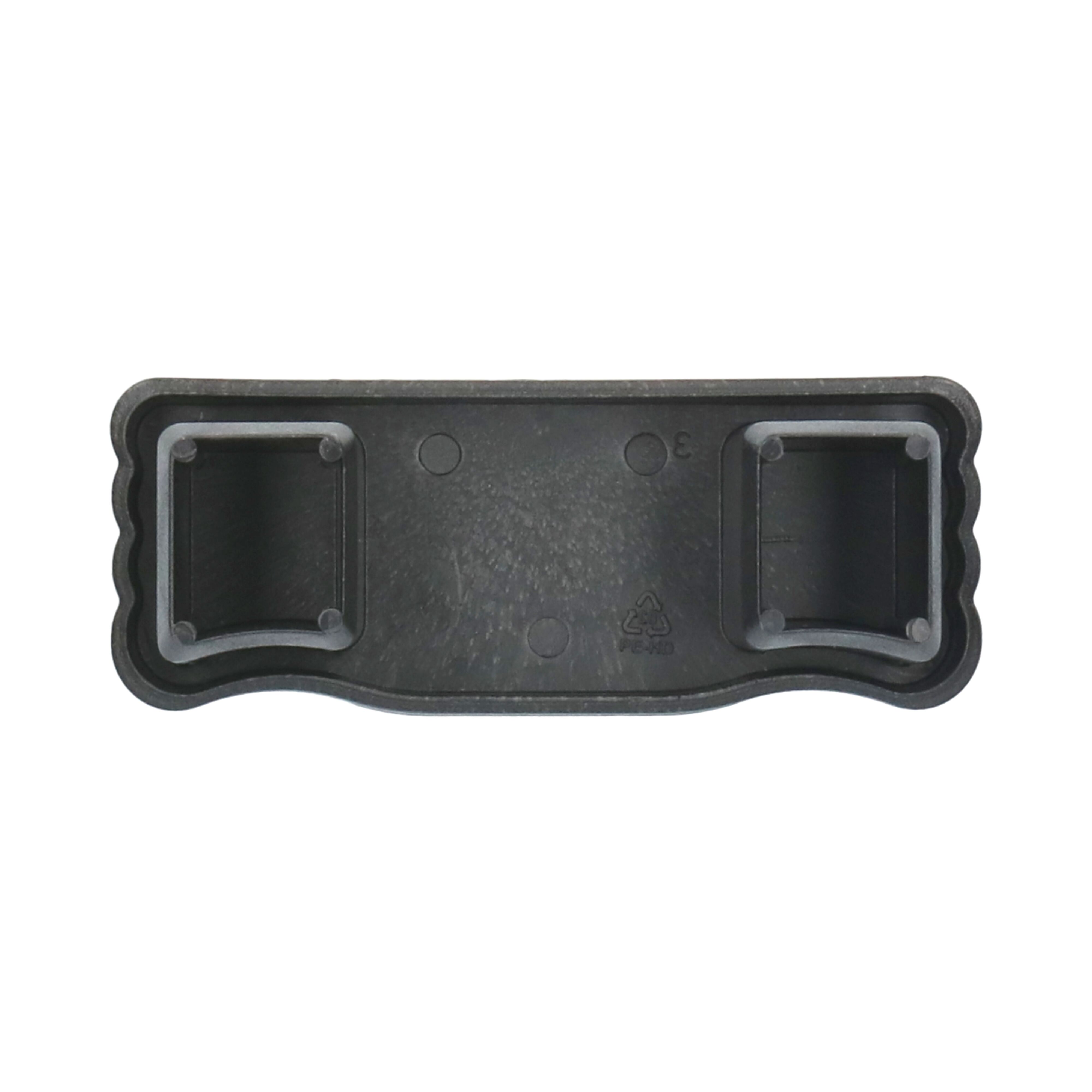 Takler end cap - for side protection board 100 x 35 mm - black plastic