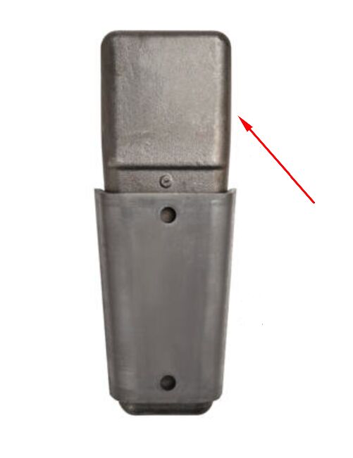Pommier konische rong - 270 x 91 mm (LxB) - staal