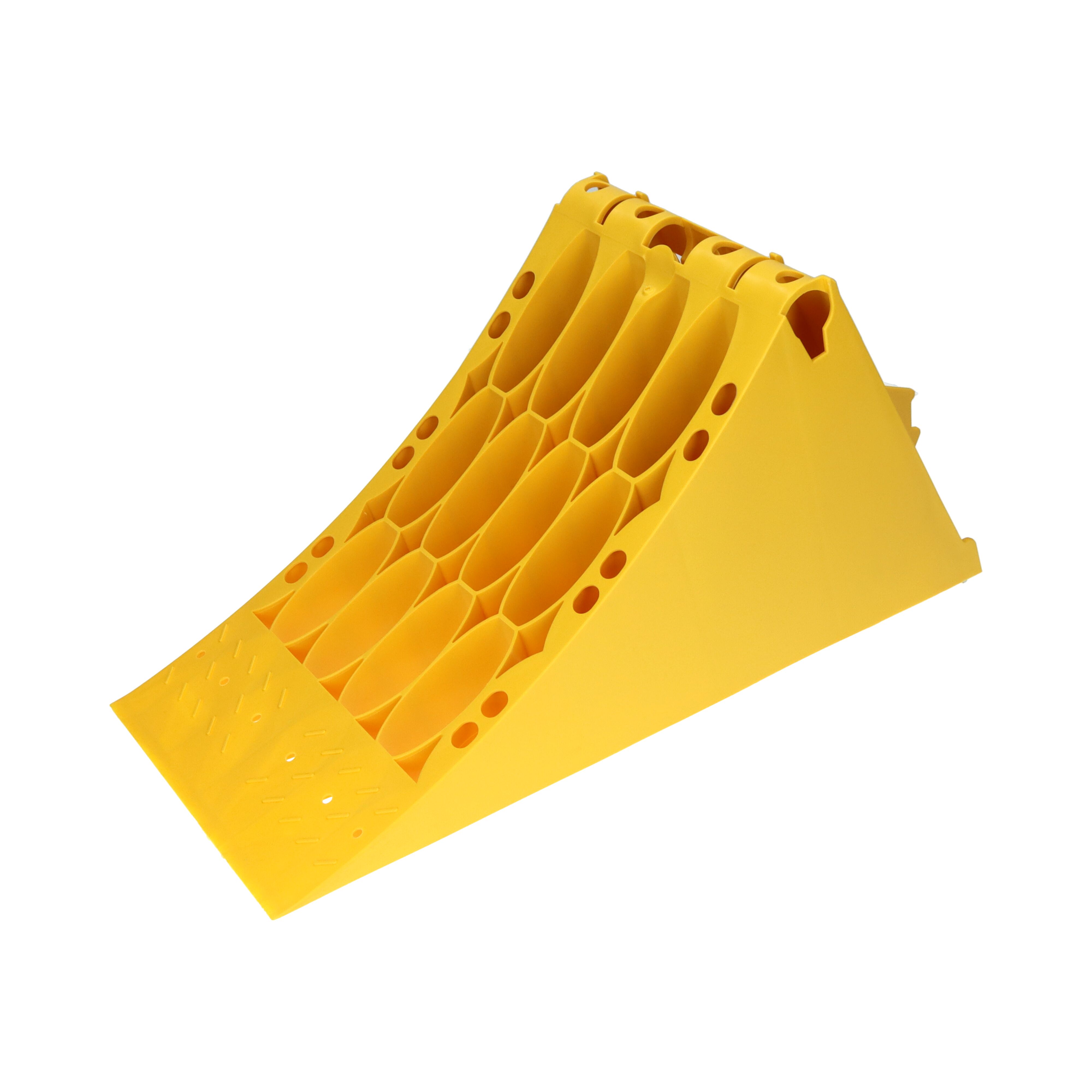 Rhiwa Quality wheel chock T3 Crowny 53 - yellow plastic