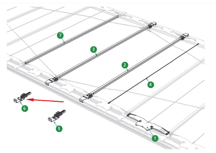 Edscha loopwagen - met geleiding - voor Edscha CS Ultraline II + HD