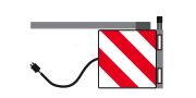 Rhiwa Quality lenght/width marking sign - front left - with led