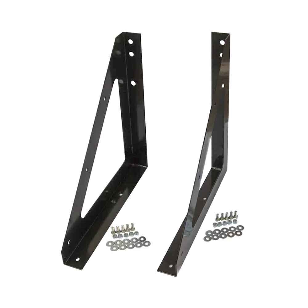 Bawer jeu de supports de montage - pour coffre 500 x 500 mm - noire revêtement en poudre