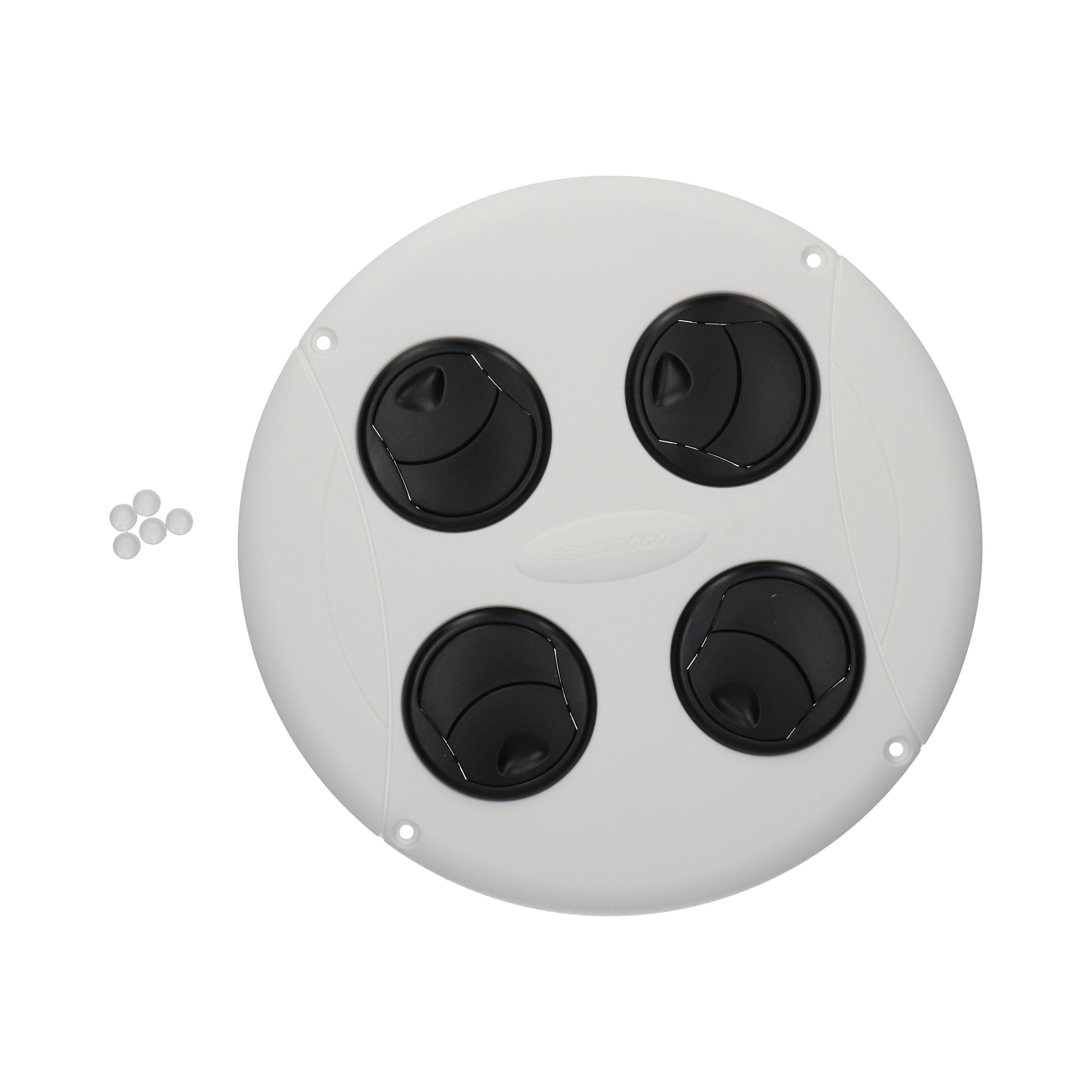 Rhiwa Quality inner grille - lockable - for elektric roof fan - white