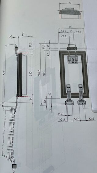 Pommier siphon de ventilation - 170 x 335 x 75 mm siphon de ventilation LxHxP