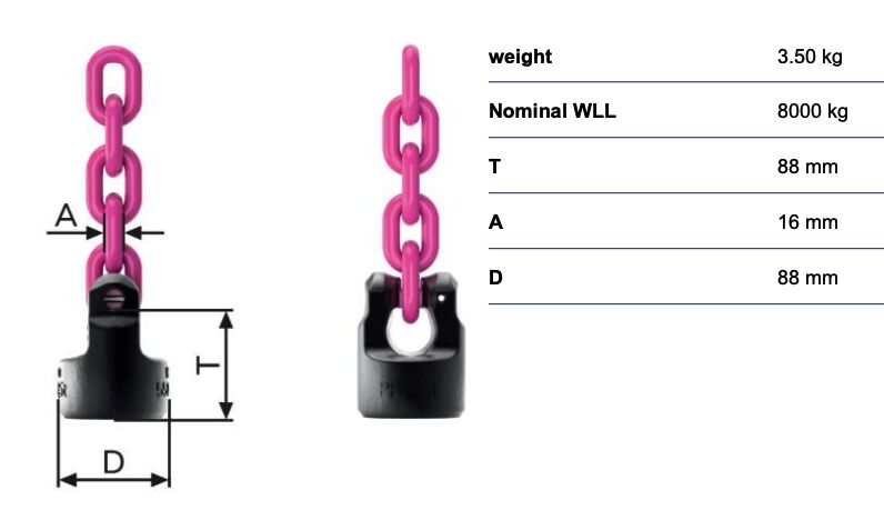 RUD powerpoint WPPH-VIP16 - 8t - soudable