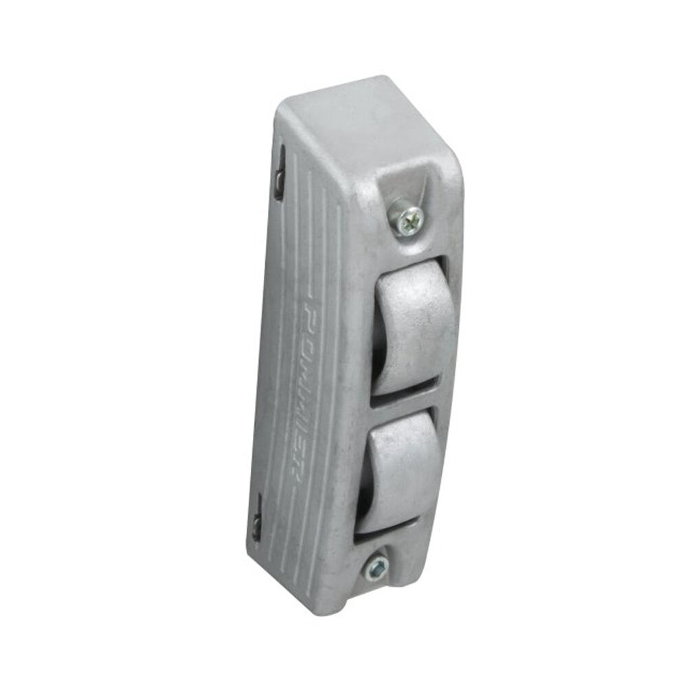 Pommier s-roll with 2 rolls - vertical- galvanised
