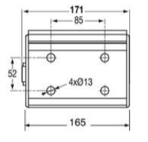 Pommier maison à rouleaux - pour 1 rouleau de 130 mm - horizontale